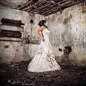 Impression Bridal wedding dress sz 6 antique white